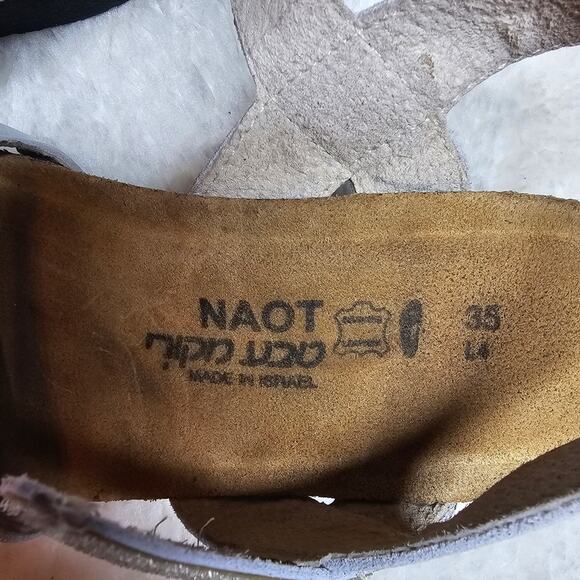 NAOT Kayla White Wedge Sandals With Cork Footbed & Arch Support EU 35 / US 4-4.5 - Picture 8 of 8